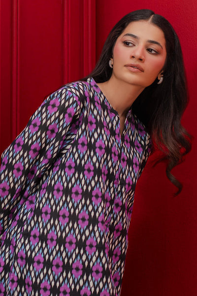 Zellbury | Winter Pret | Kurta - 3097 -  Zellbury Women Essential Pret - Original Designer Dress - House of Maryam