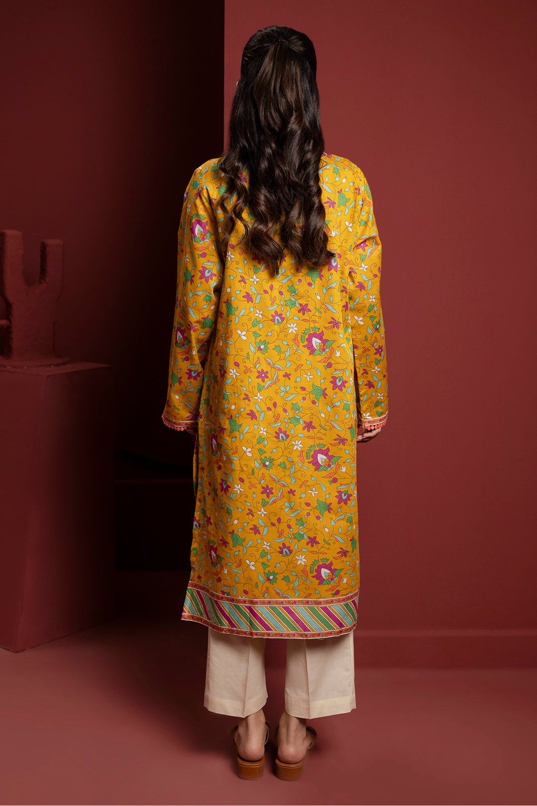Zellbury | Winter Pret | Kurta - 3098 -  Zellbury Women Essential Pret - Original Designer Dress - House of Maryam