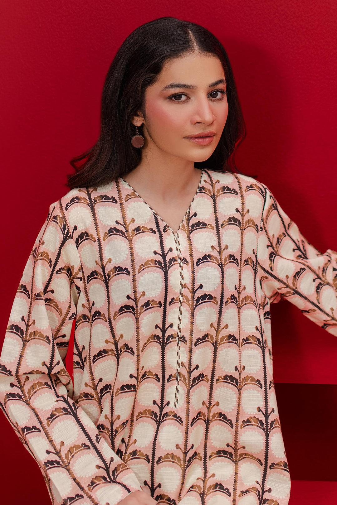 Zellbury | Winter Pret | Kurta - 3122 -  Zellbury Women Essential Pret - Original Designer Dress - House of Maryam