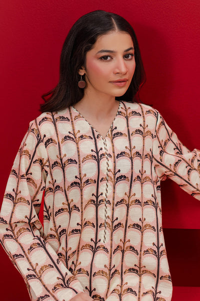 Zellbury | Winter Pret | Kurta - 3122 -  Zellbury Women Essential Pret - Original Designer Dress - House of Maryam