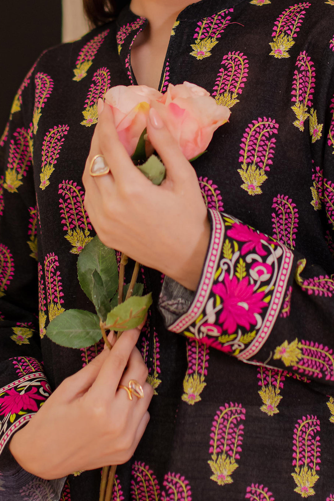 Zellbury | Winter Pret | Kurta - 3124 -  Zellbury Women Essential Pret - Original Designer Dress - House of Maryam