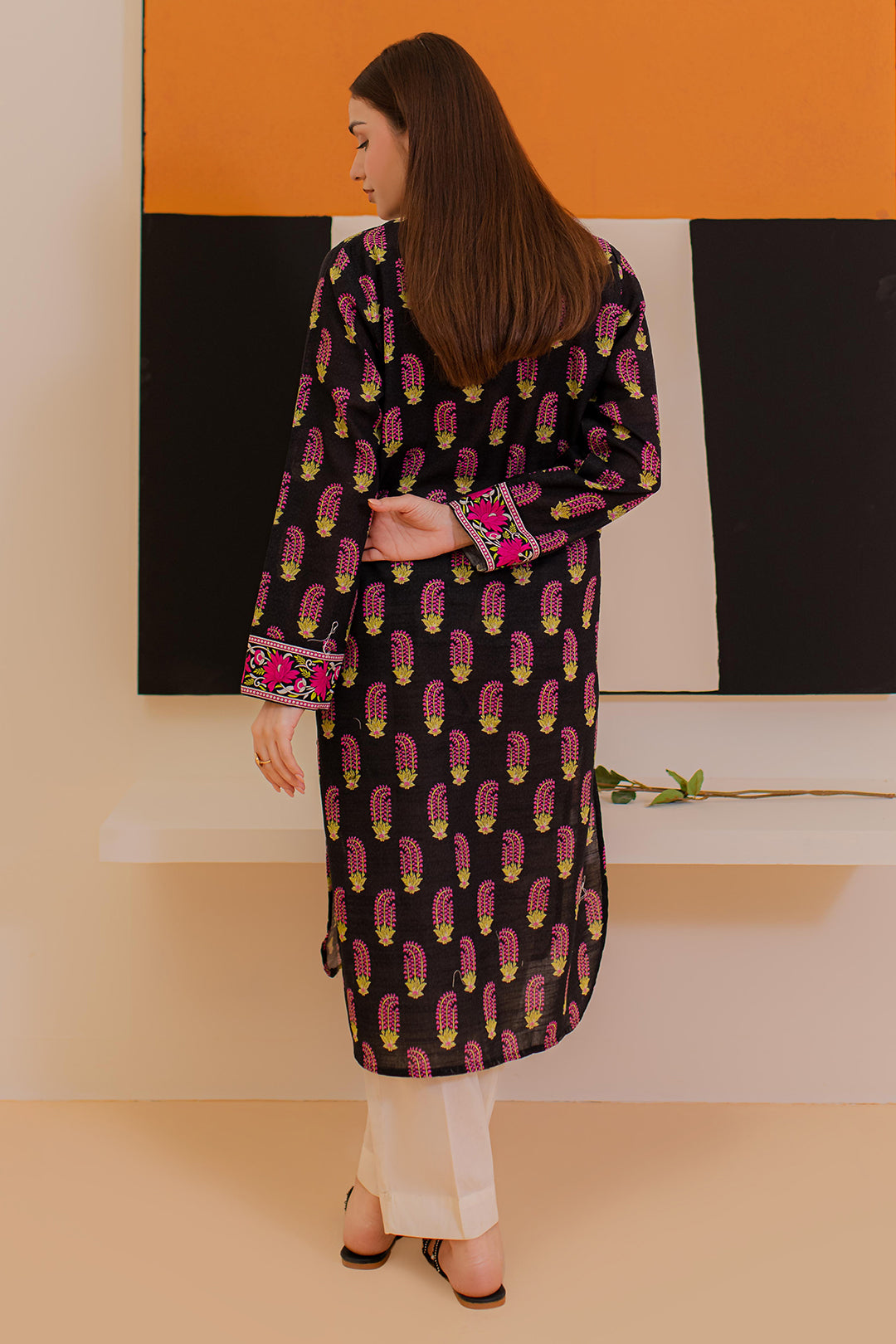 Zellbury | Winter Pret | Kurta - 3124 -  Zellbury Women Essential Pret - Original Designer Dress - House of Maryam