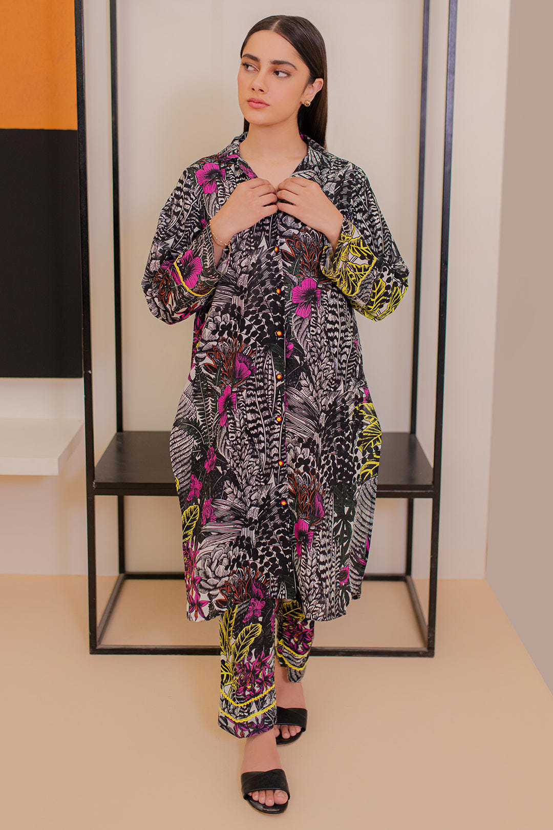 Zellbury | Winter Pret | Kurta Trouser - 2928 -  Zellbury Women Essential Pret - Original Designer Dress - House of Maryam