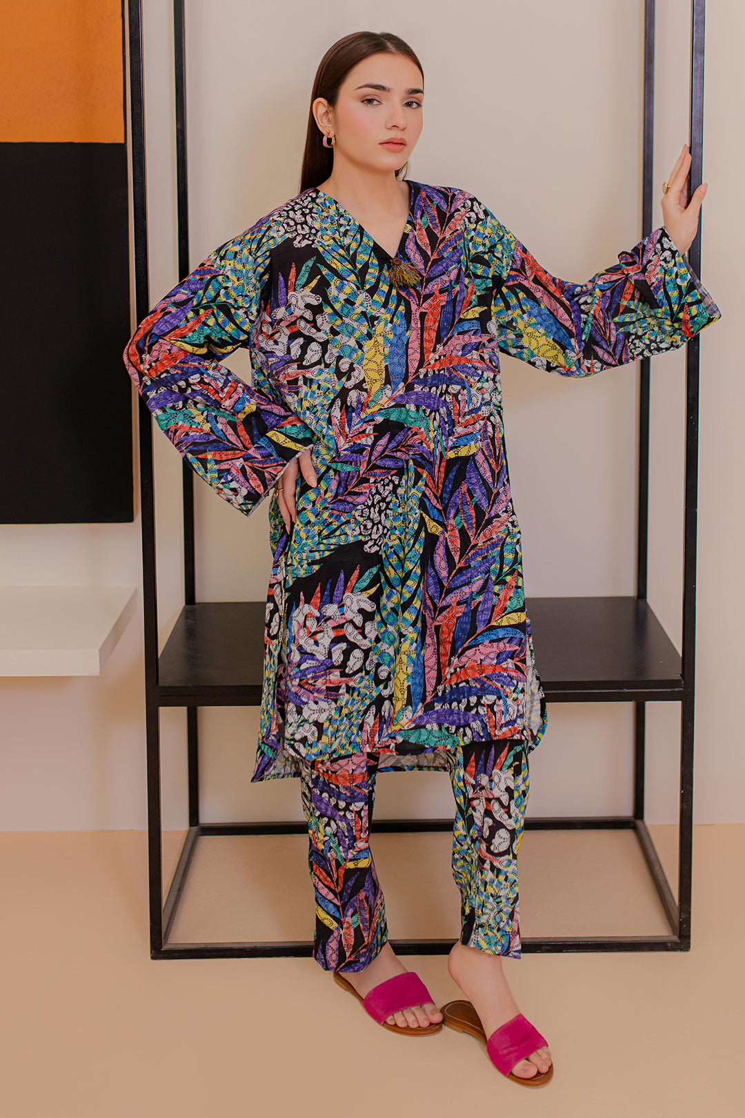 Zellbury | Winter Pret | Kurta Trouser - 2934 -  Zellbury Women Essential Pret - Original Designer Dress - House of Maryam