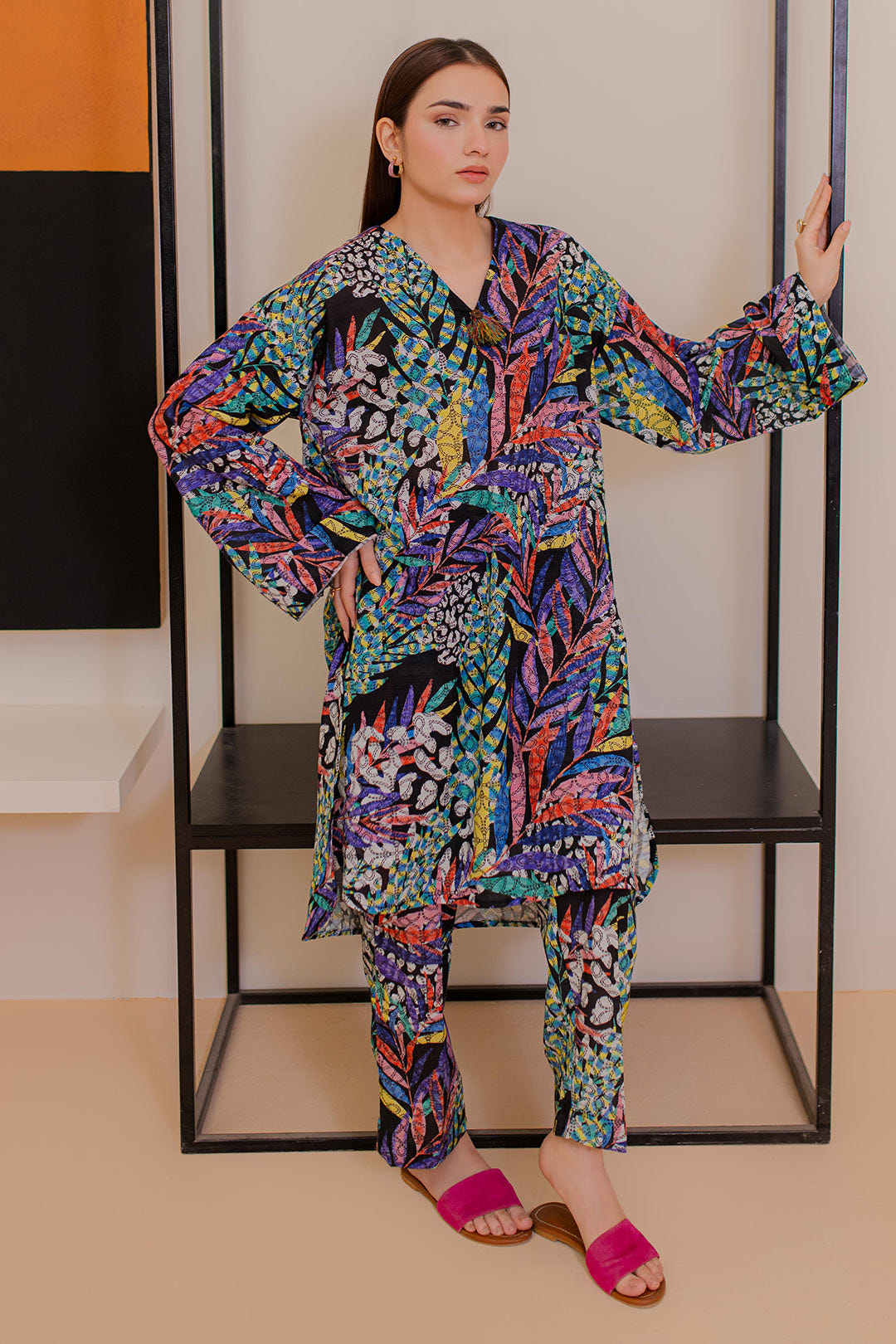 Zellbury | Winter Pret | Kurta Trouser - 2934 -  Zellbury Women Essential Pret - Original Designer Dress - House of Maryam