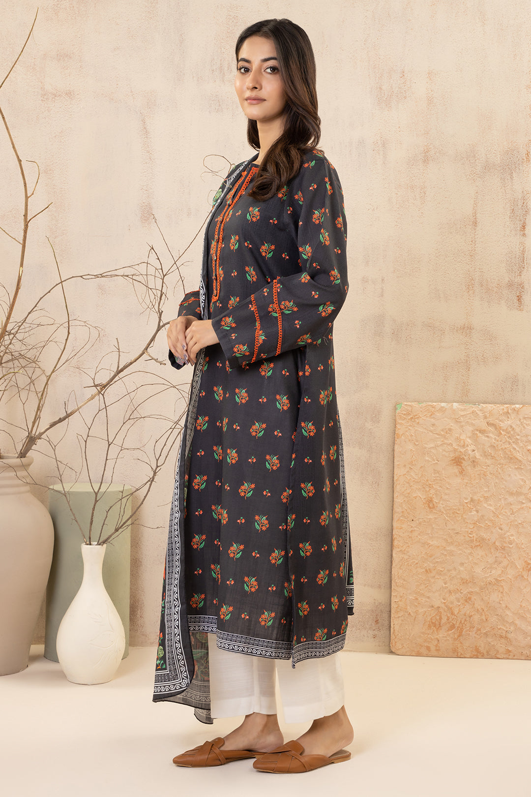 Zellbury | Winter Pret | Kurta Dupatta - 2979