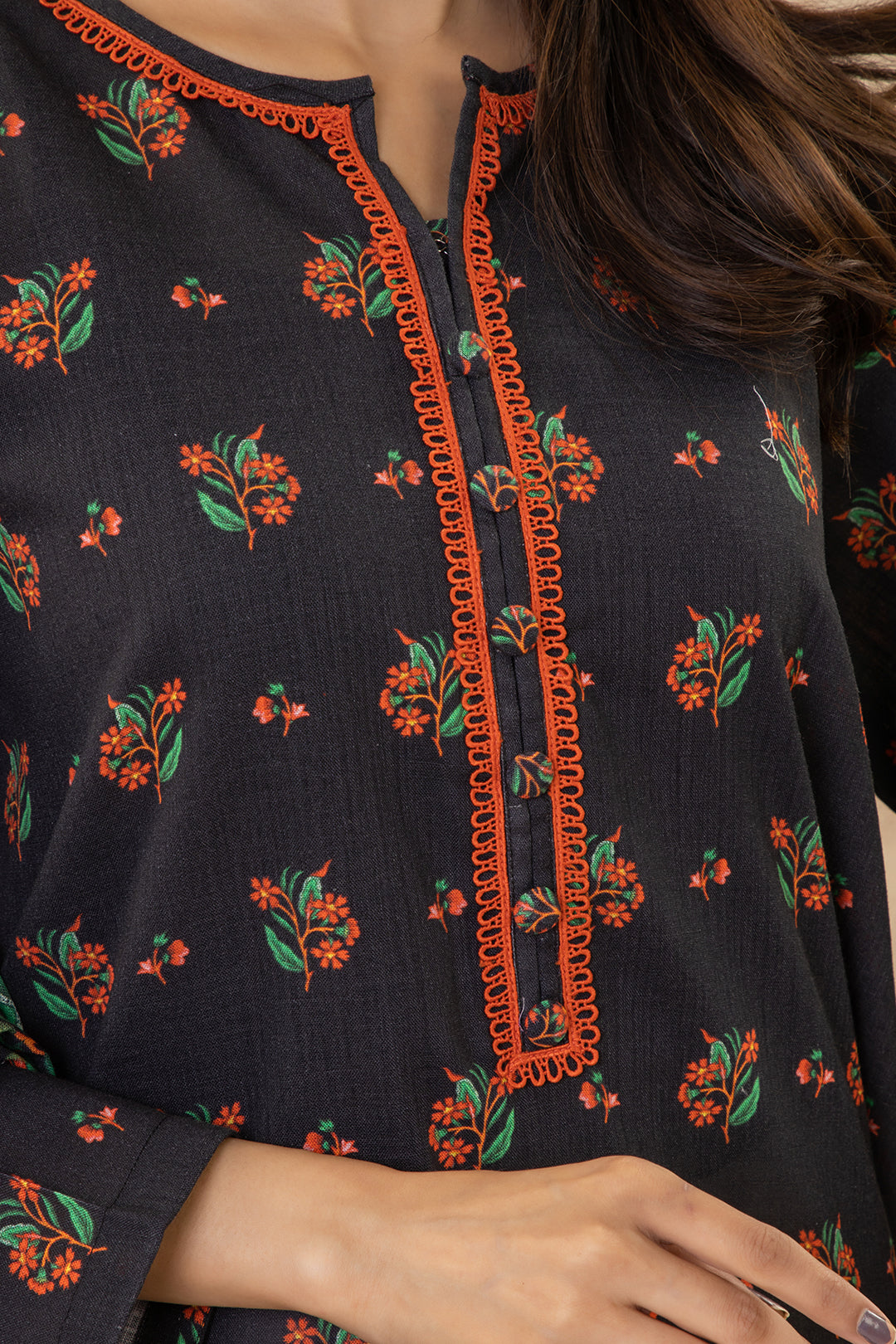 Zellbury | Winter Pret | Kurta Dupatta - 2979 -  Zellbury Women Essential Pret - Original Designer Dress - House of Maryam