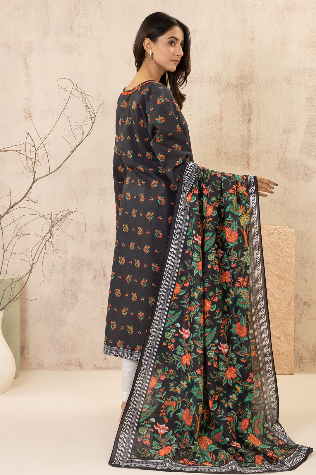 Zellbury | Winter Pret | Kurta Dupatta - 2979 -  Zellbury Women Essential Pret - Original Designer Dress - House of Maryam