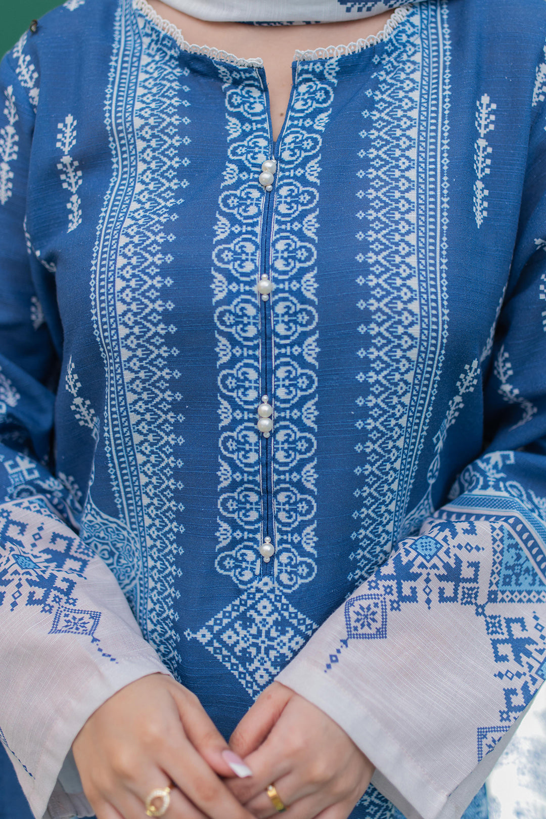 Zellbury | Winter Pret | Kurta Dupatta - 2980 -  Zellbury Women Essential Pret - Original Designer Dress - House of Maryam