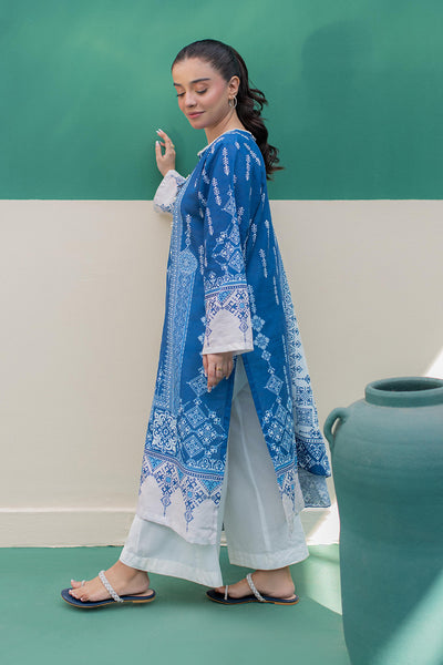 Zellbury | Winter Pret | Kurta Dupatta - 2980 -  Zellbury Women Essential Pret - Original Designer Dress - House of Maryam