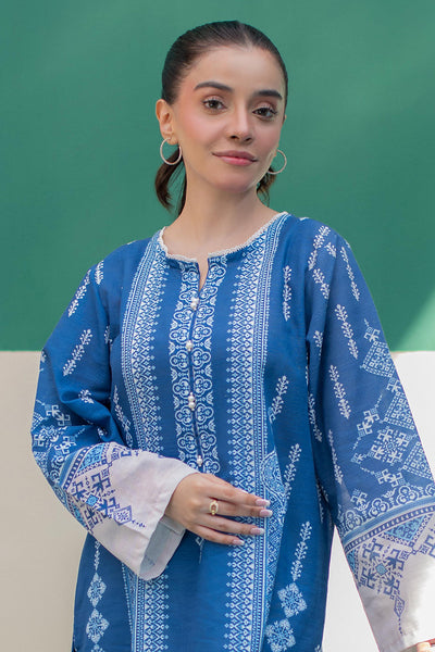 Zellbury | Winter Pret | Kurta Dupatta - 2980 -  Zellbury Women Essential Pret - Original Designer Dress - House of Maryam