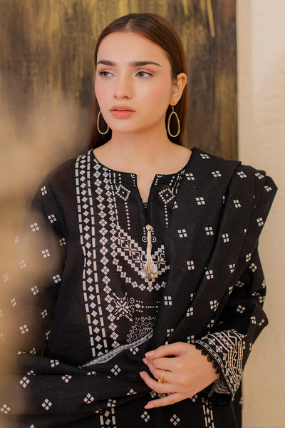Zellbury | Winter Pret | Kurta Dupatta - 2981 -  Zellbury Women Essential Pret - Original Designer Dress - House of Maryam