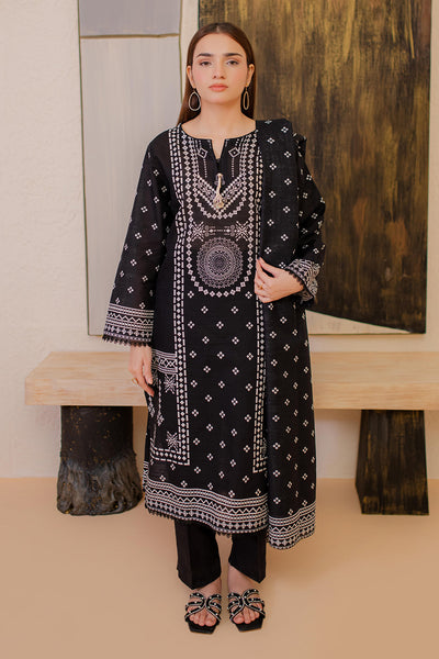 Zellbury | Winter Pret | Kurta Dupatta - 2981 -  Zellbury Women Essential Pret - Original Designer Dress - House of Maryam