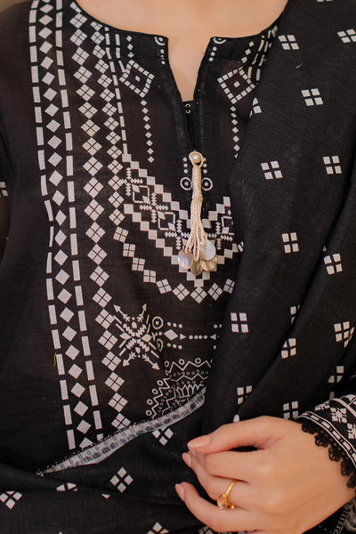 Zellbury | Winter Pret | Kurta Dupatta - 2981 -  Zellbury Women Essential Pret - Original Designer Dress - House of Maryam