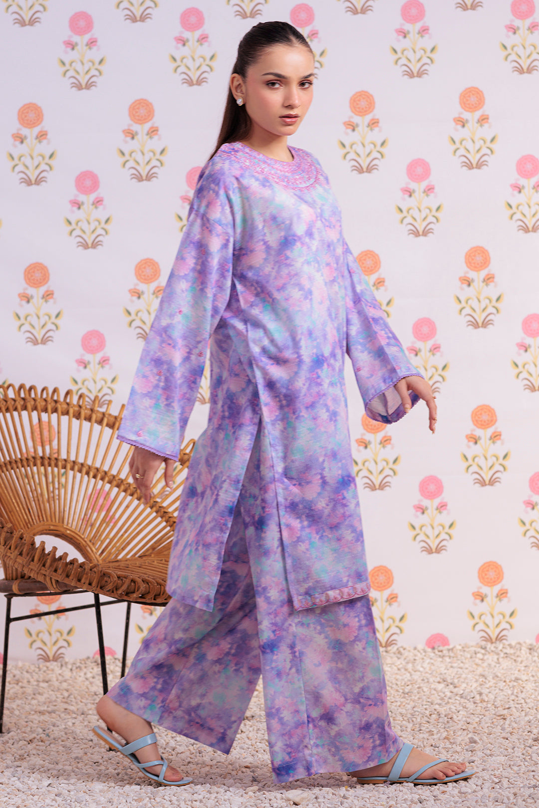 Zellbury | Summer Pret | Embroidered Kurta Trouser - 3000 -  Zellbury Women Essential Pret - Original Designer Dress - House of Maryam