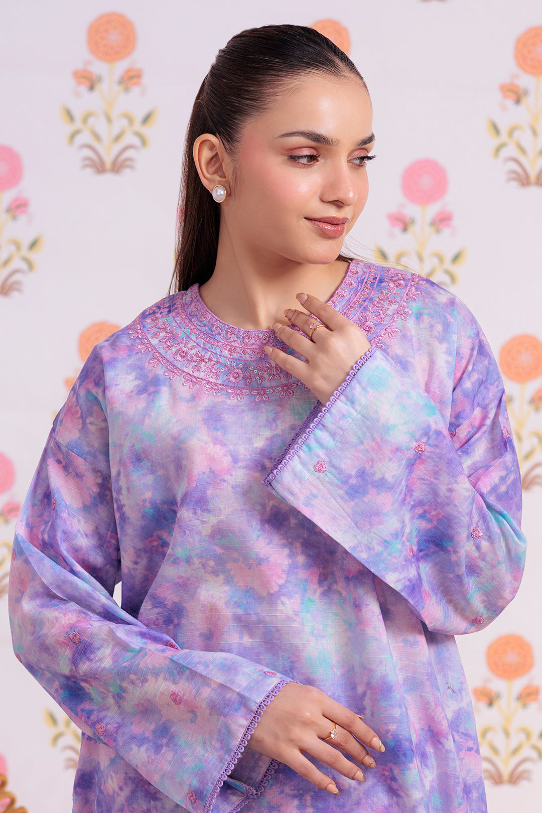 Zellbury | Summer Pret | Embroidered Kurta Trouser - 3000 -  Zellbury Women Essential Pret - Original Designer Dress - House of Maryam
