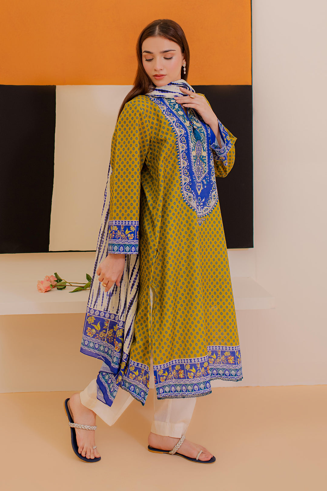Zellbury | Winter Pret | Kurta Dupatta - 3032 -  Zellbury Women Essential Pret - Original Designer Dress - House of Maryam