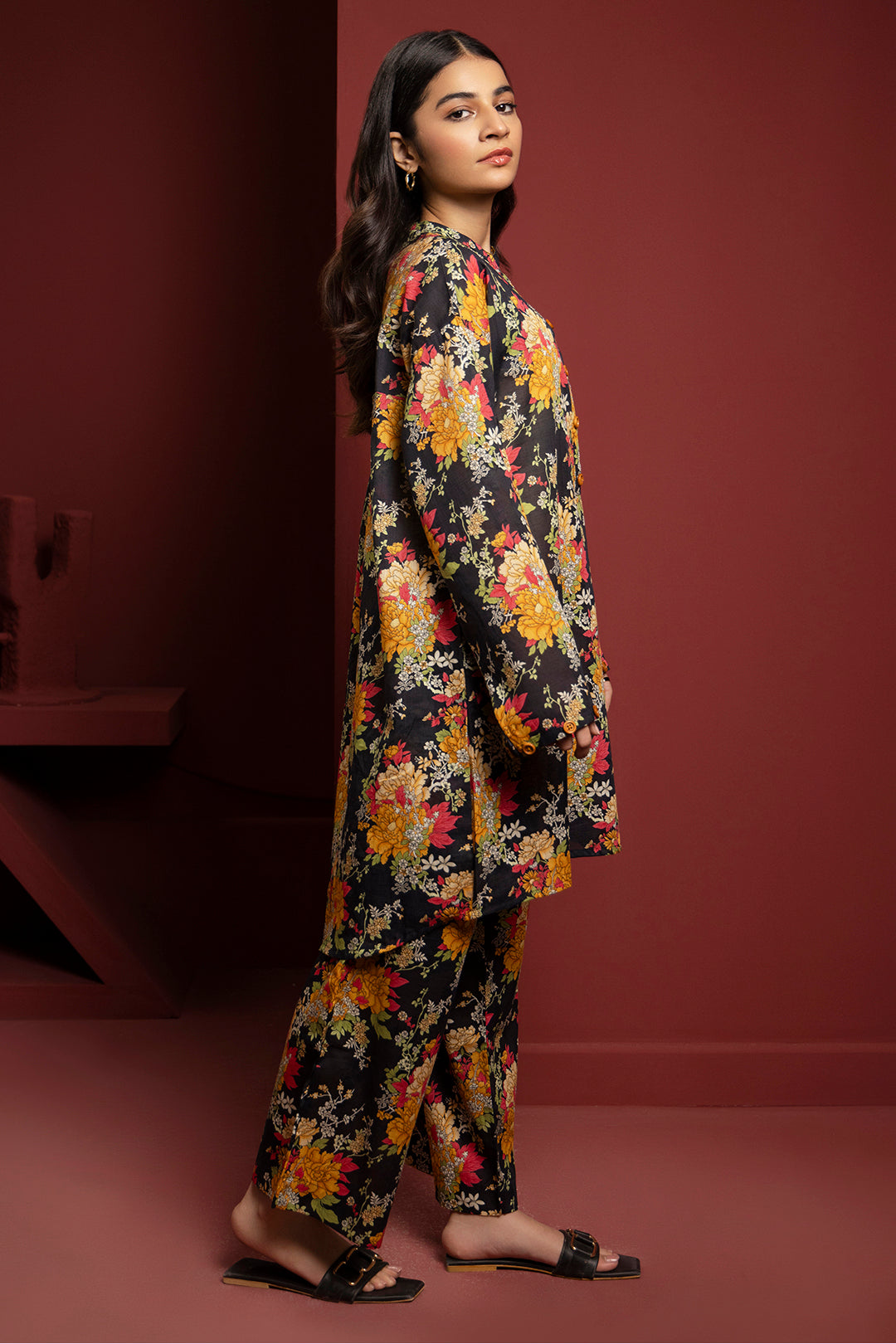 Zellbury | Winter Pret | Kurta Trouser - 3034 -  Zellbury Women Essential Pret - Original Designer Dress - House of Maryam