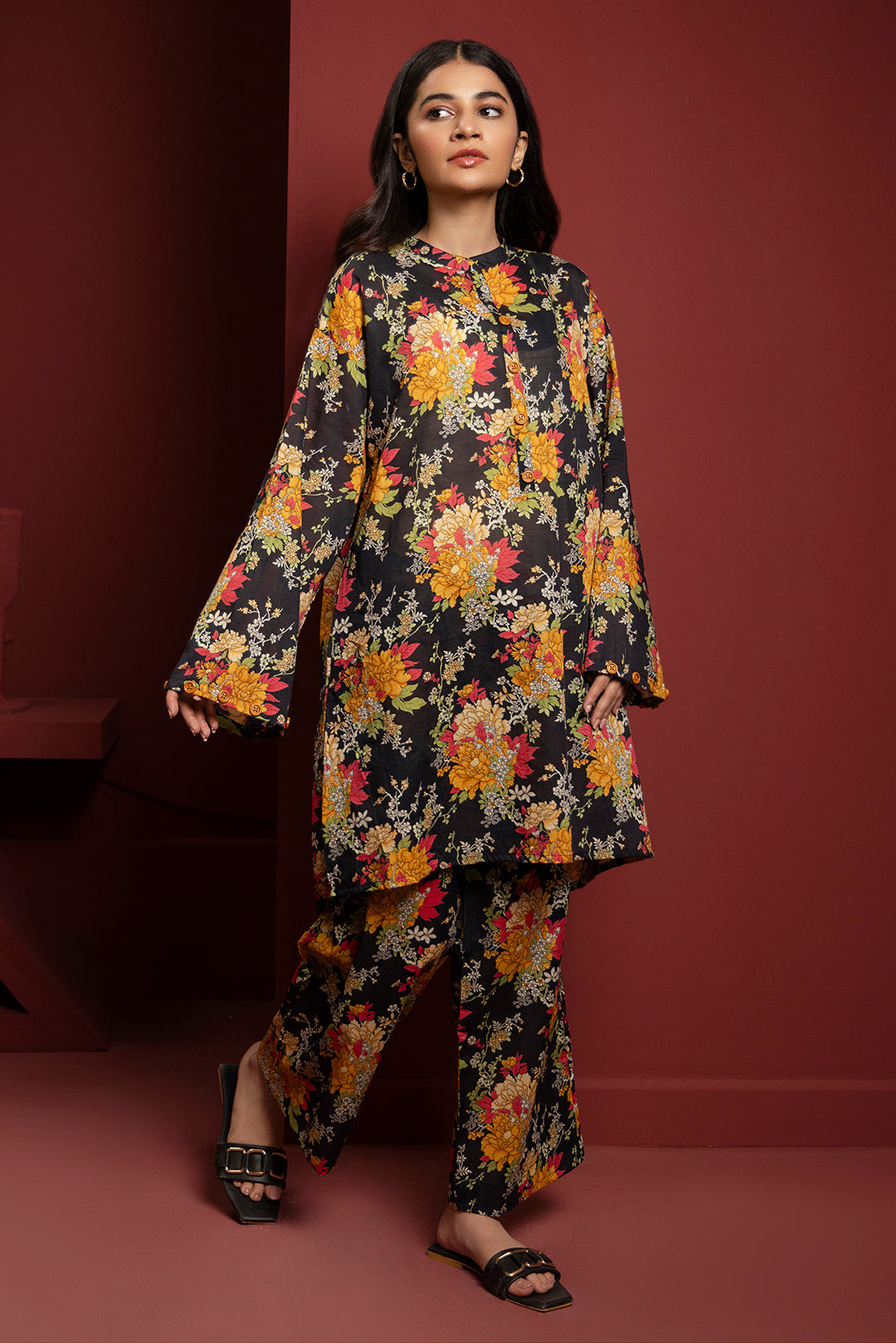Zellbury | Winter Pret | Kurta Trouser - 3034 -  Zellbury Women Essential Pret - Original Designer Dress - House of Maryam