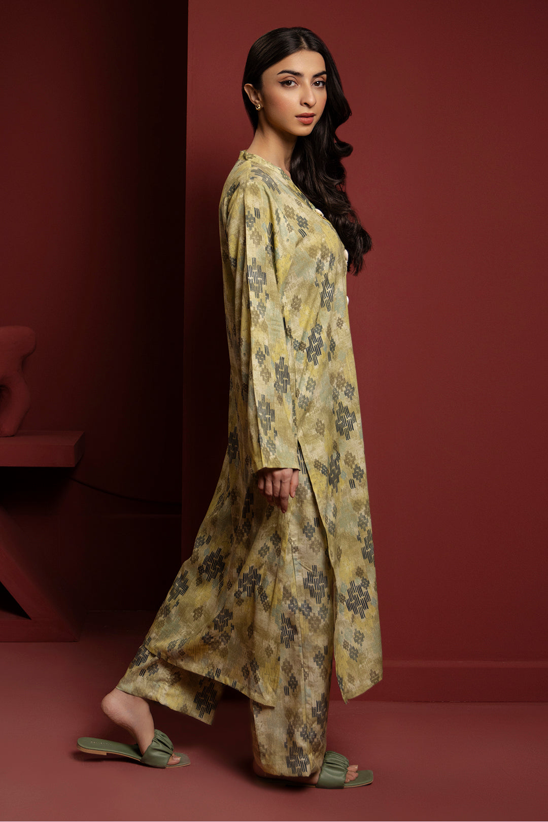 Zellbury | Winter Pret | Kurta Trouser - 3035 -  Zellbury Women Essential Pret - Original Designer Dress - House of Maryam
