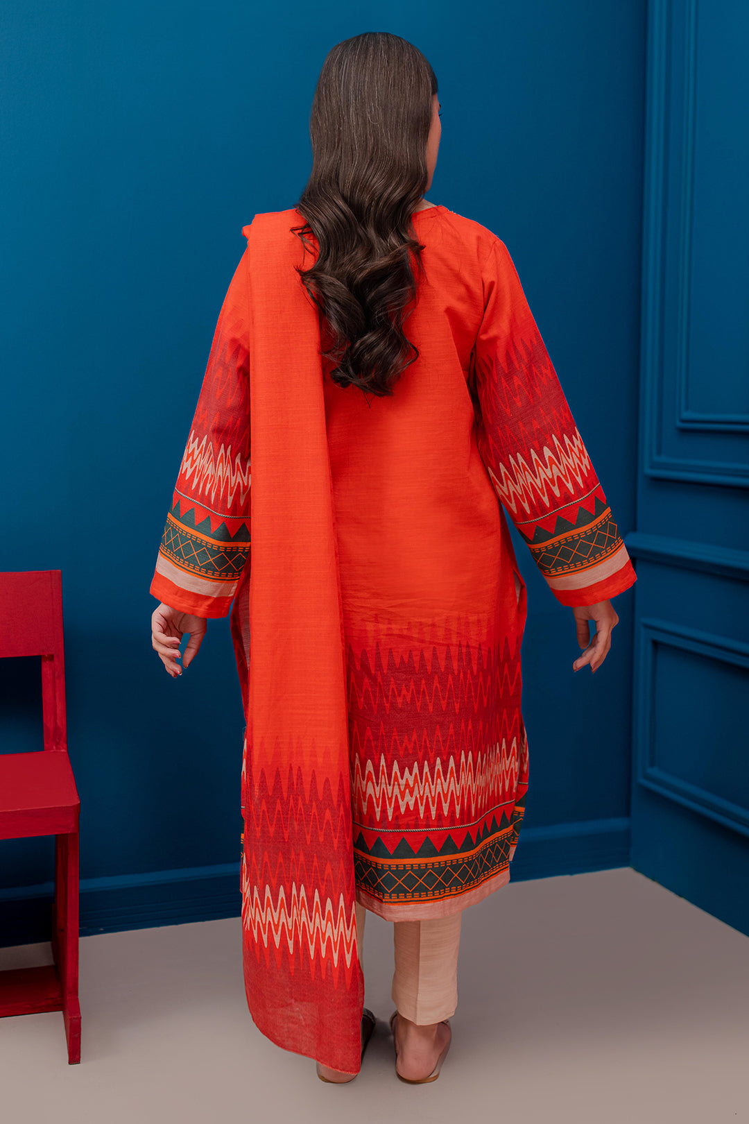 Zellbury | Winter Pret | Kurta Dupatta - 3053 -  Zellbury Women Essential Pret - Original Designer Dress - House of Maryam