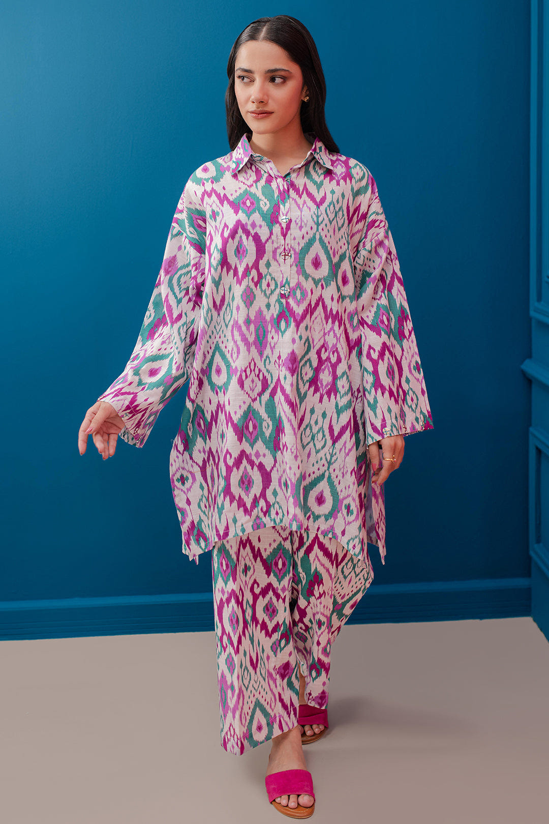 Zellbury | Winter Pret | Kurta Trouser - 3056 -  Zellbury Women Essential Pret - Original Designer Dress - House of Maryam
