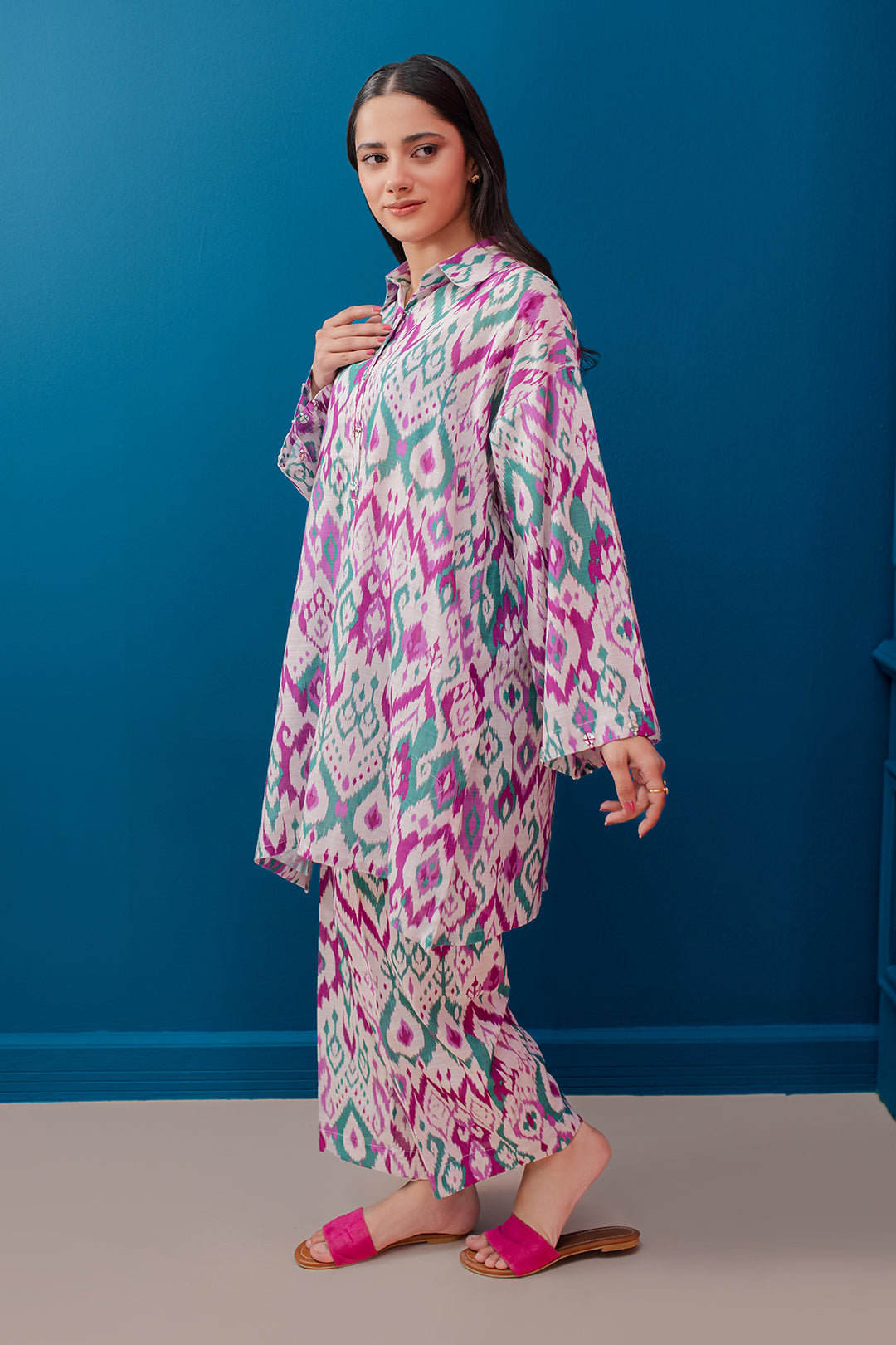 Zellbury | Winter Pret | Kurta Trouser - 3056 -  Zellbury Women Essential Pret - Original Designer Dress - House of Maryam