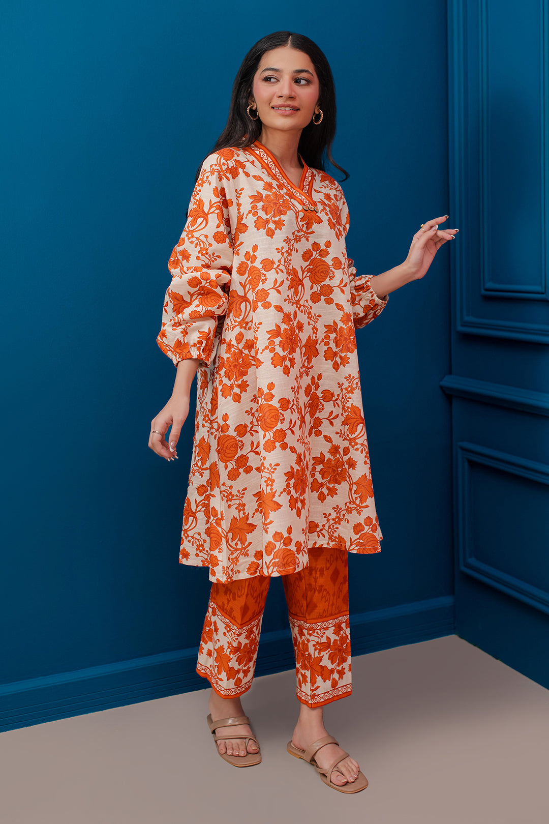 Zellbury | Winter Pret | Kurta Trouser - 3059 -  Zellbury Women Essential Pret - Original Designer Dress - House of Maryam
