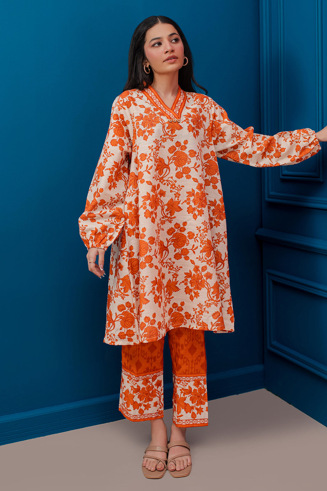 Zellbury | Winter Pret | Kurta Trouser - 3059 -  Zellbury Women Essential Pret - Original Designer Dress - House of Maryam