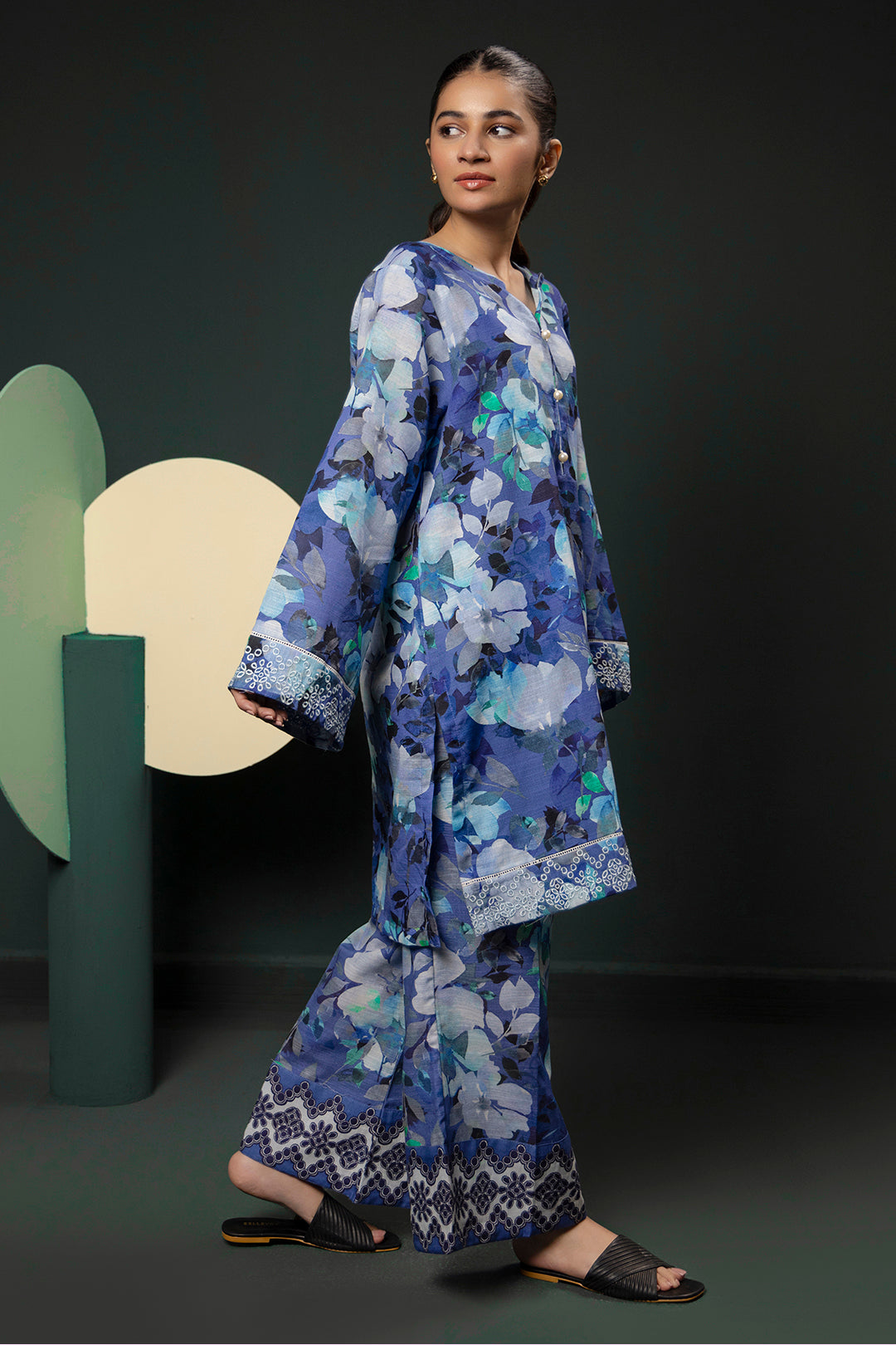 Zellbury | Winter Pret | Kurta Trouser - 3086 -  Zellbury Women Essential Pret - Original Designer Dress - House of Maryam