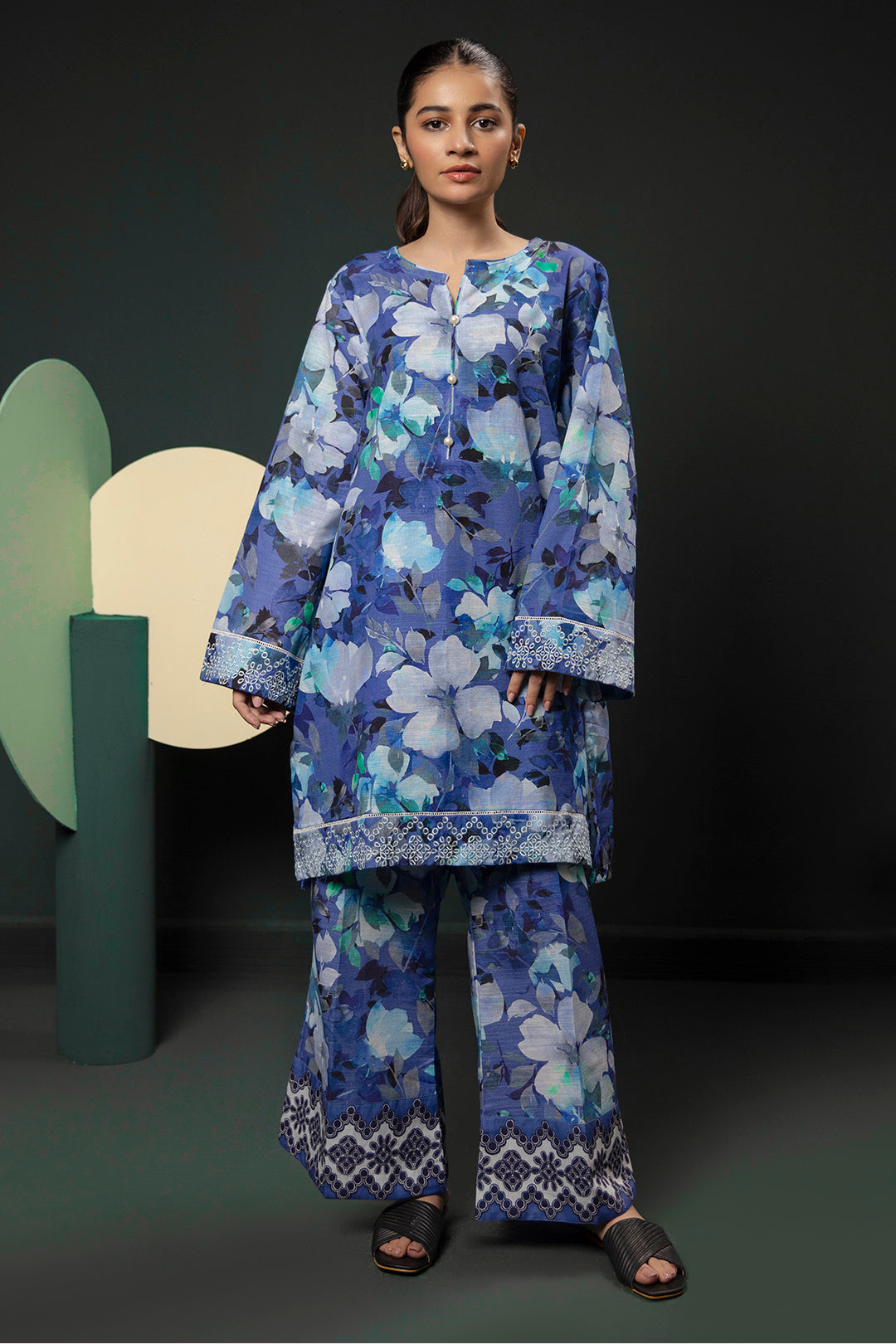 Zellbury | Winter Pret | Kurta Trouser - 3086 -  Zellbury Women Essential Pret - Original Designer Dress - House of Maryam