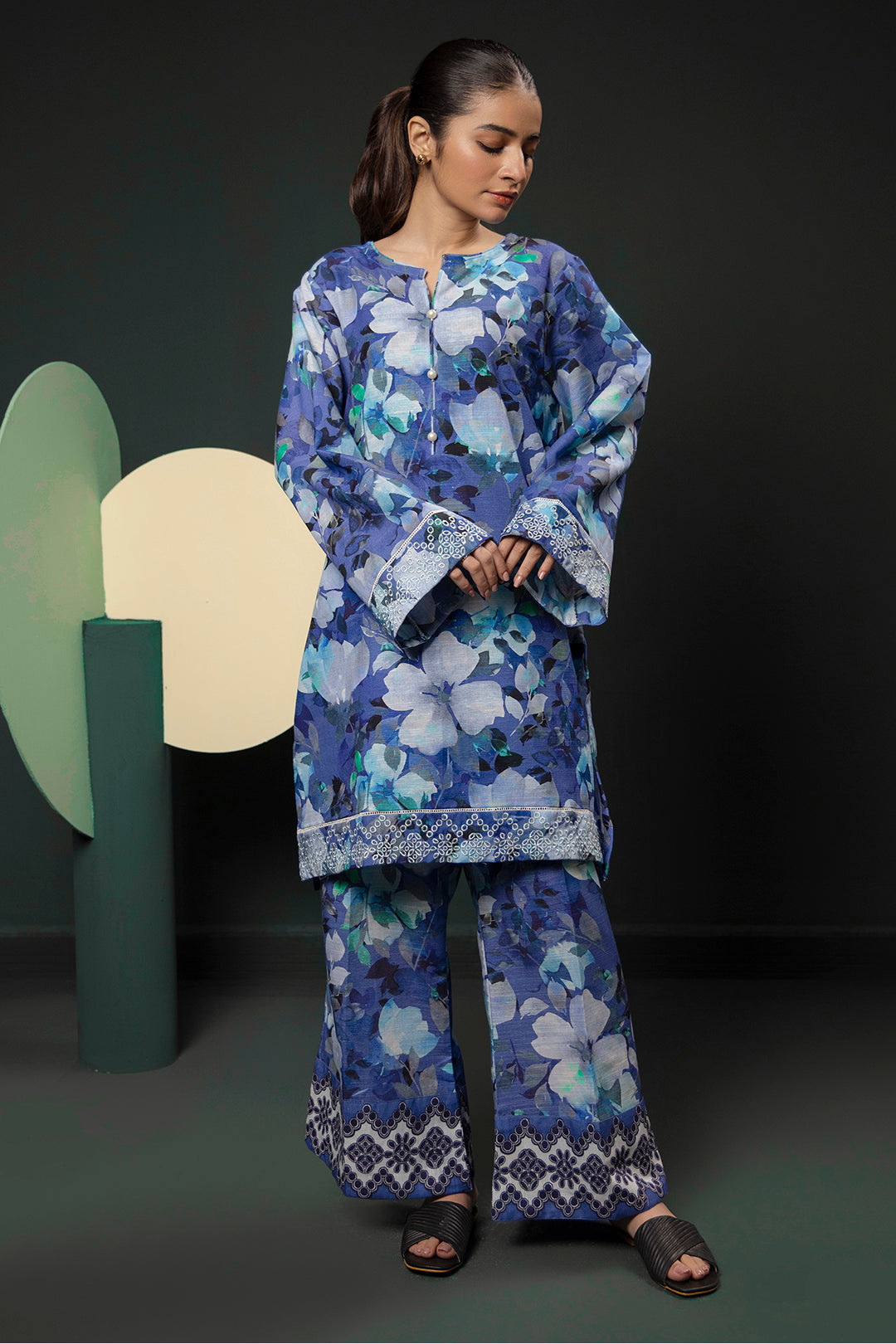 Zellbury | Winter Pret | Kurta Trouser - 3086 -  Zellbury Women Essential Pret - Original Designer Dress - House of Maryam