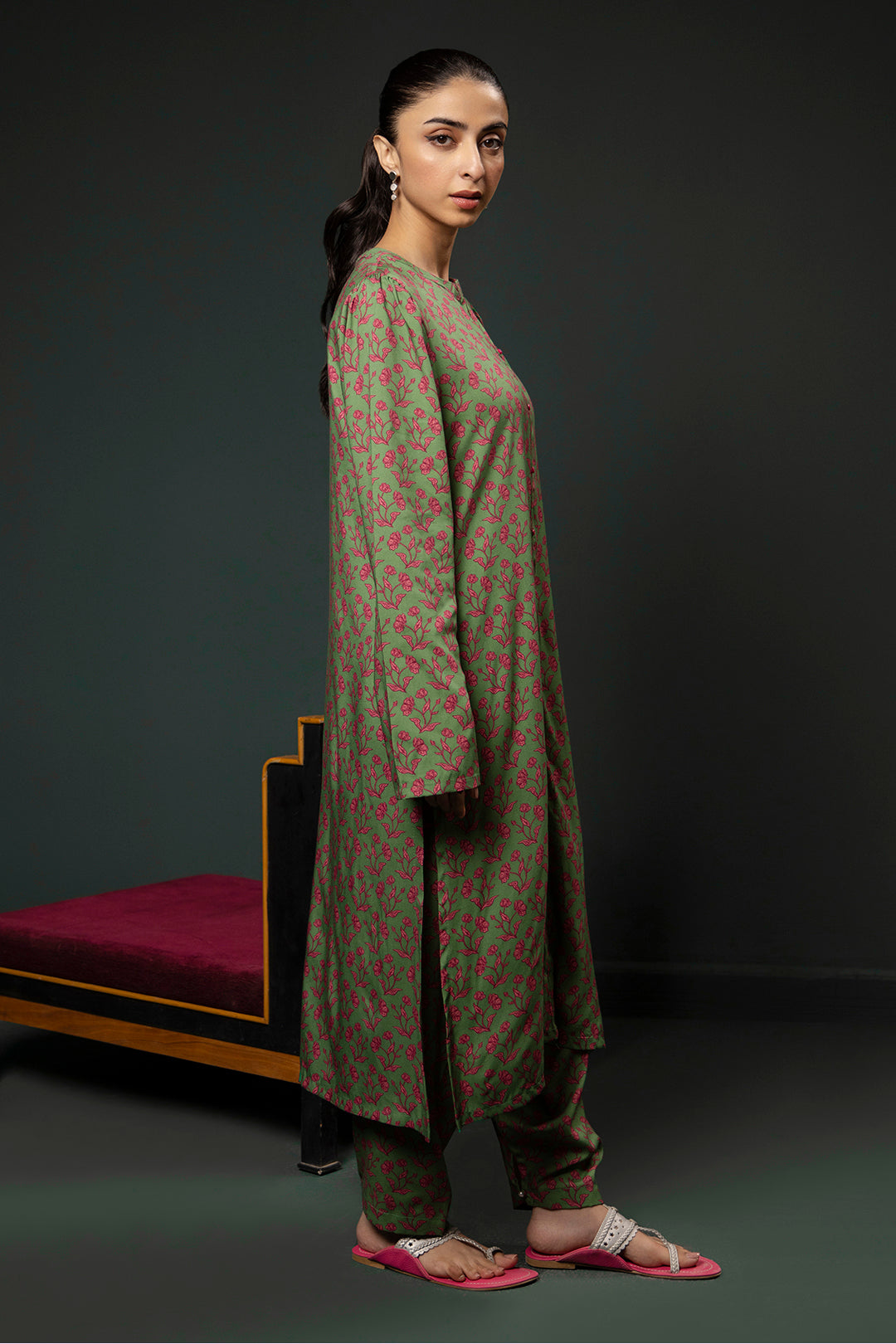 Zellbury | Winter Pret | Kurta Trouser - 3137 -  Zellbury Women Essential Pret - Original Designer Dress - House of Maryam