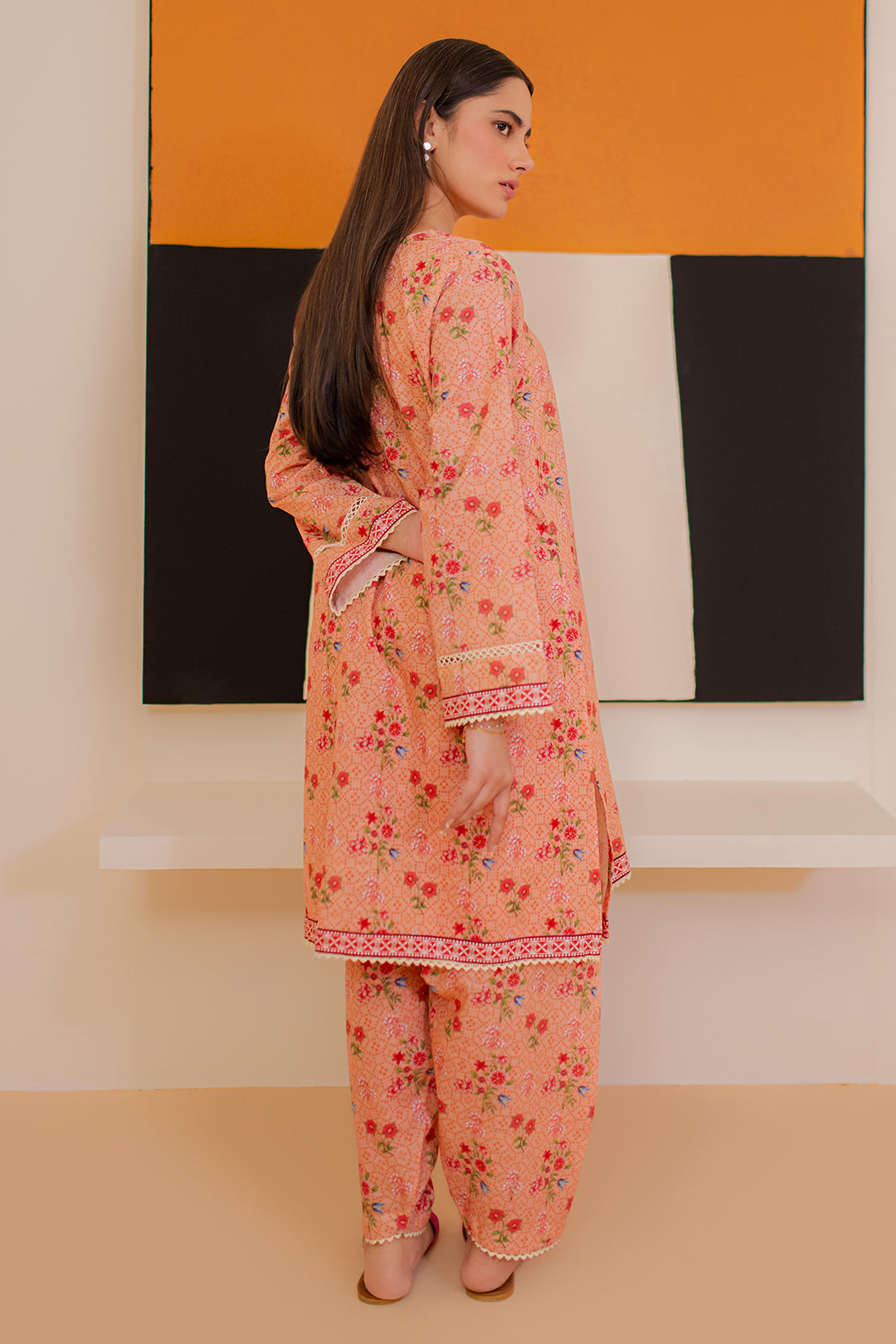 Zellbury | Winter Pret | Kurta Trouser - 3166 -  Zellbury Women Essential Pret - Original Designer Dress - House of Maryam
