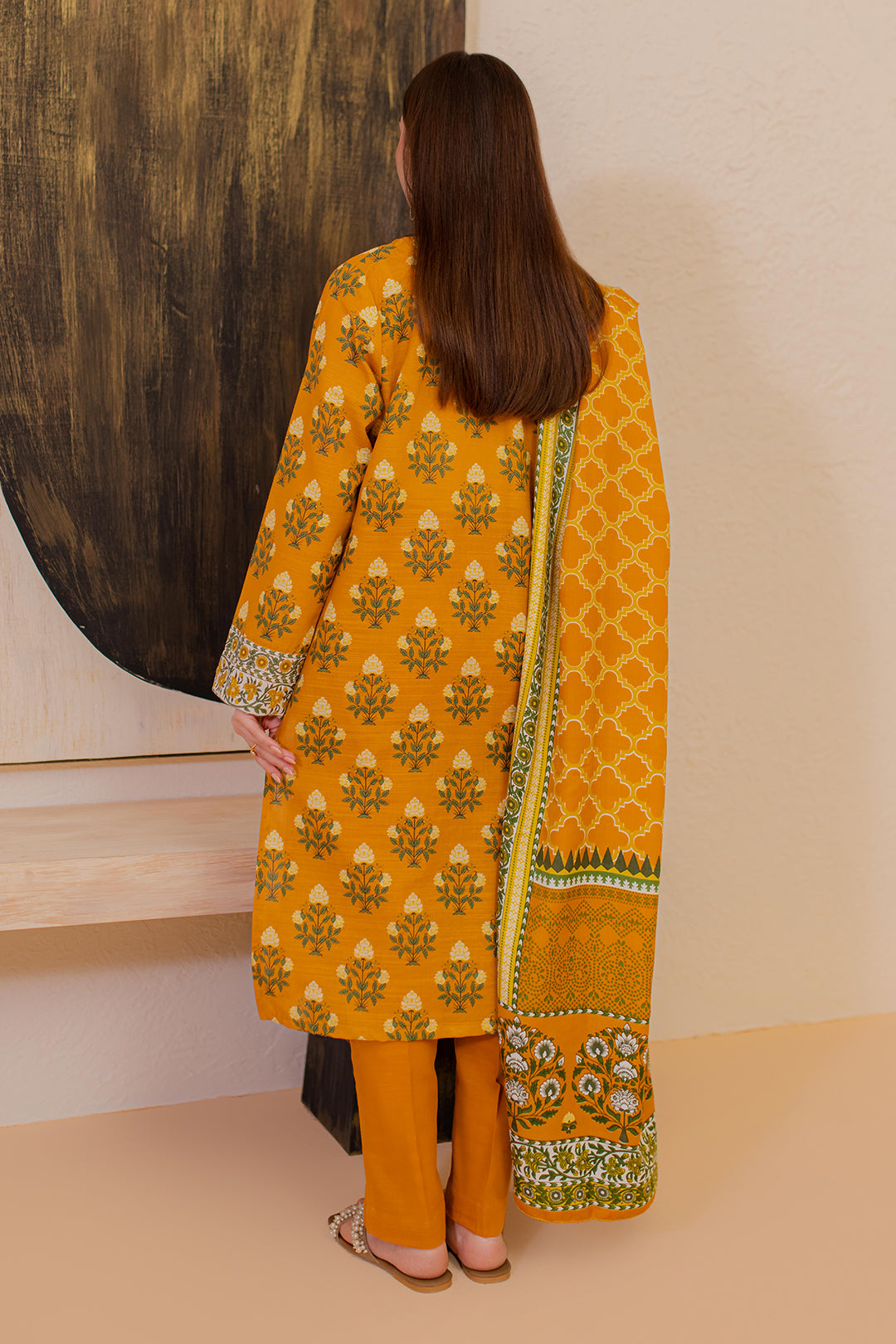 Zellbury | Winter Pret | Kurta Shawl Trouser - 2946 -  Zellbury Women Essential Pret - Original Designer Dress - House of Maryam