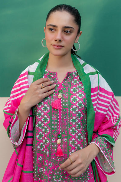Zellbury | Winter Pret | Kurta Dupatta Trouser - 2949 -  Zellbury Women Essential Pret - Original Designer Dress - House of Maryam