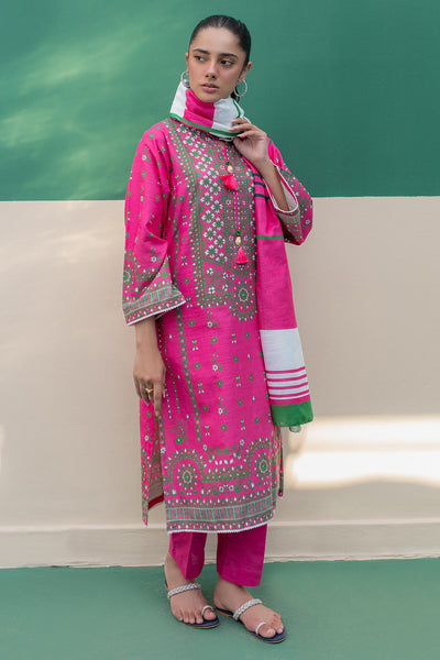 Zellbury | Winter Pret | Kurta Dupatta Trouser - 2949 -  Zellbury Women Essential Pret - Original Designer Dress - House of Maryam