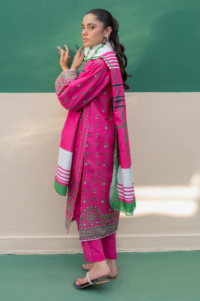 Zellbury | Winter Pret | Kurta Dupatta Trouser - 2949 -  Zellbury Women Essential Pret - Original Designer Dress - House of Maryam