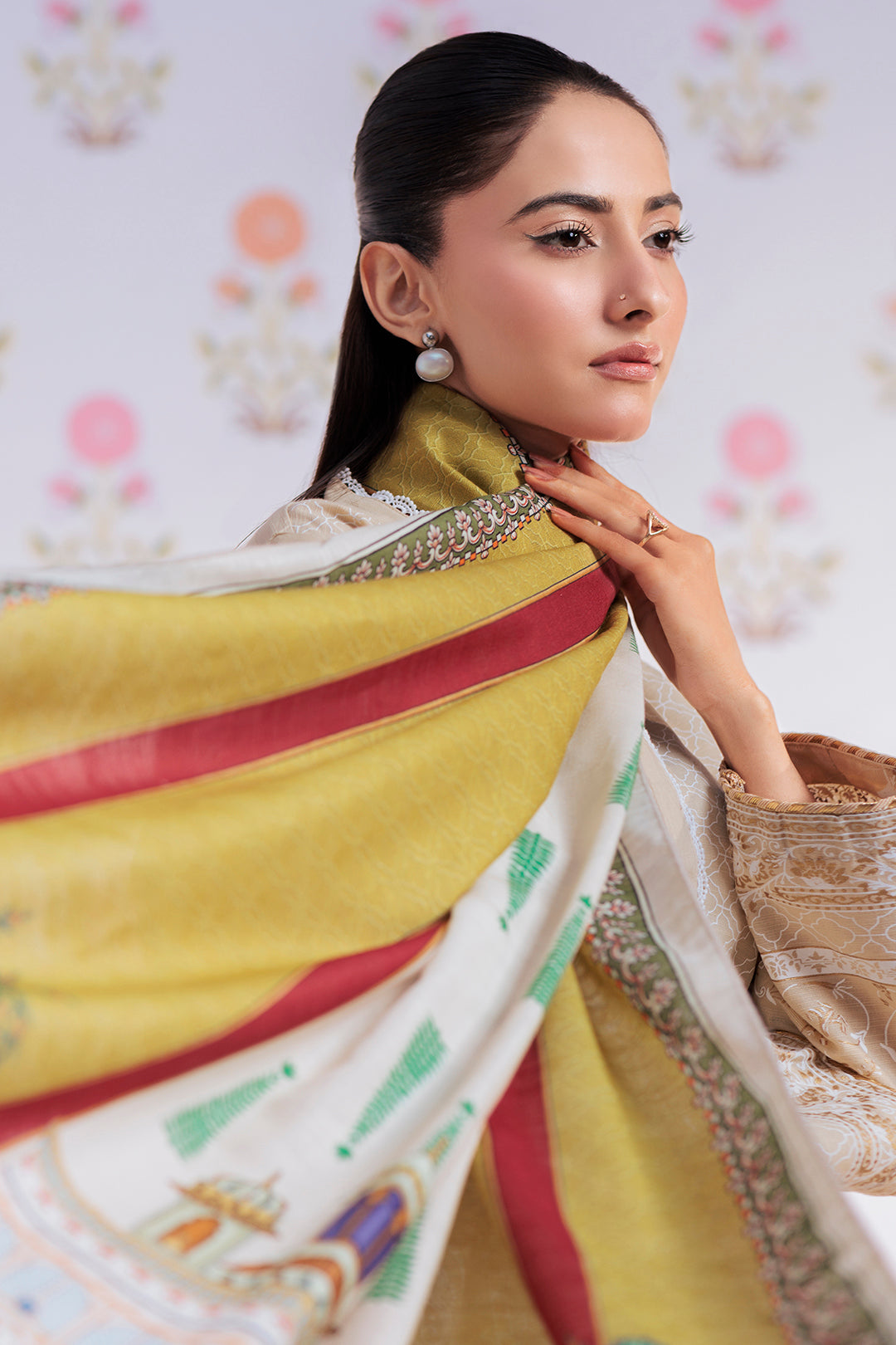 Zellbury | Winter Pret | Embroidered Kurta Dupatta Trouser - 2950 -  Zellbury Women Essential Pret - Original Designer Dress - House of Maryam