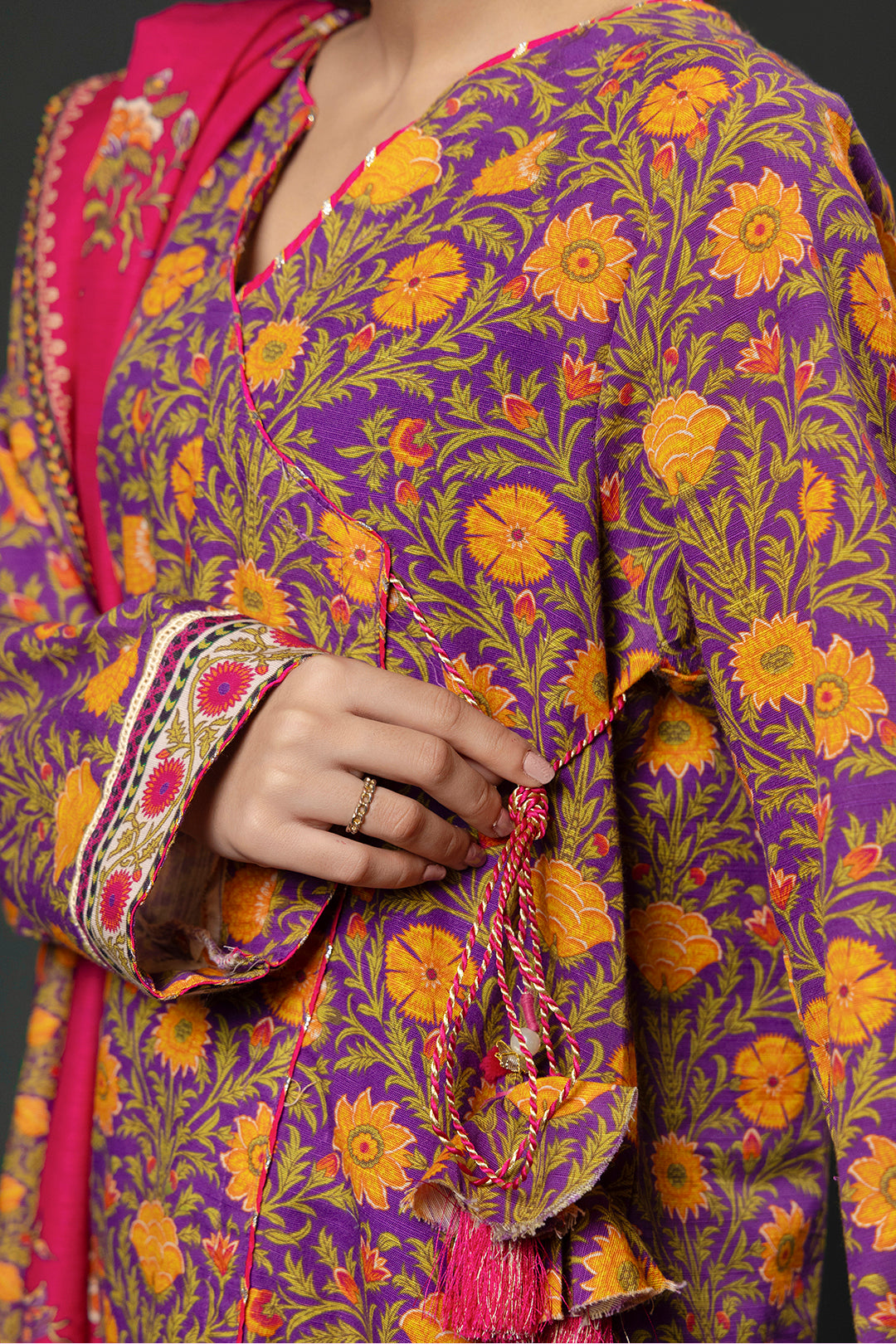Zellbury | Winter Pret | Kurta Dupatta Trouser - 3006 -  Zellbury Women Essential Pret - Original Designer Dress - House of Maryam