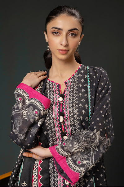 Zellbury | Winter Pret | Kurta Shawl Trouser - 3008 -  Zellbury Women Essential Pret - Original Designer Dress - House of Maryam