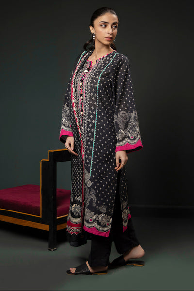 Zellbury | Winter Pret | Kurta Shawl Trouser - 3008 -  Zellbury Women Essential Pret - Original Designer Dress - House of Maryam