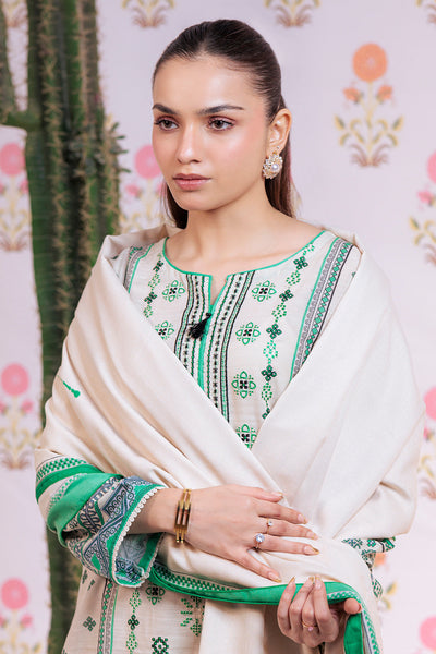 Zellbury | Winter Pret | Embroidered Kurta Dupatta Trouser - 3075 -  Zellbury Women Essential Pret - Original Designer Dress - House of Maryam