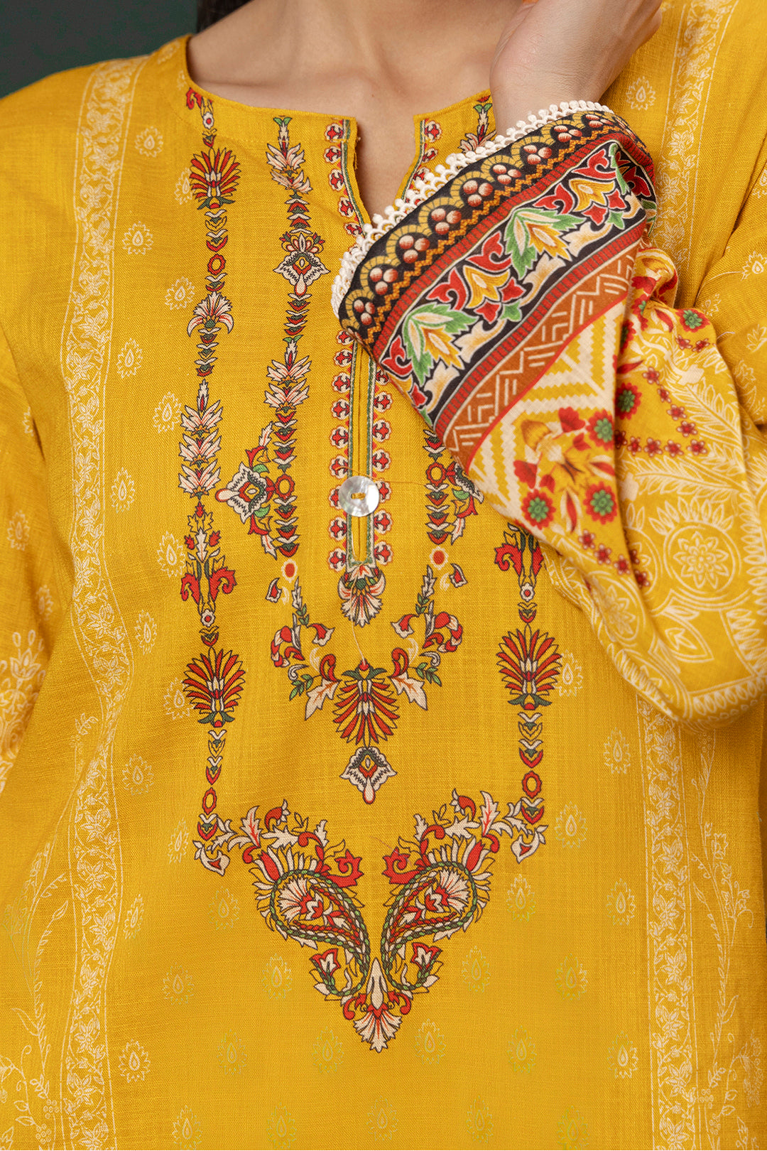 Zellbury | Winter Pret | Kurta Dupatta Trouser - 3151 -  Zellbury Women Essential Pret - Original Designer Dress - House of Maryam