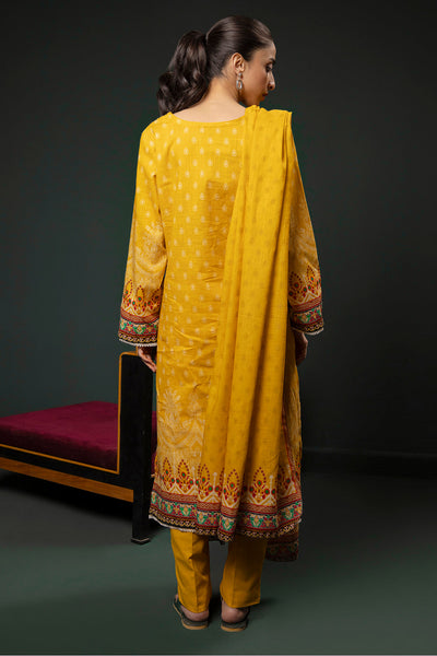 Zellbury | Winter Pret | Kurta Dupatta Trouser - 3151 -  Zellbury Women Essential Pret - Original Designer Dress - House of Maryam