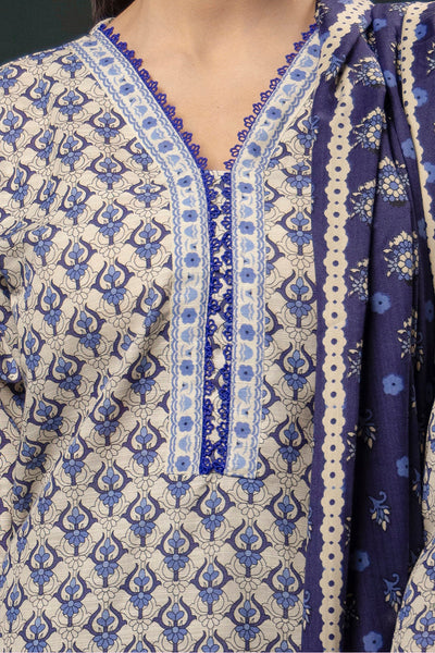 Zellbury | Winter Pret | Kurta Shawl Trouser - 3153 -  Zellbury Women Essential Pret - Original Designer Dress - House of Maryam