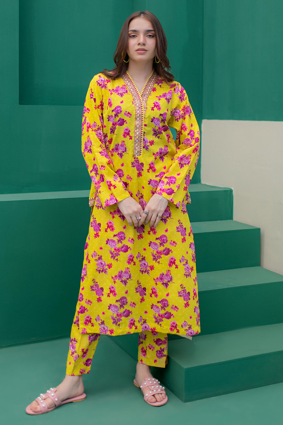 Zellbury | Summer Pret | Kurta Trouser - 2822 -  Zellbury Women Essential Pret - Original Designer Dress - House of Maryam