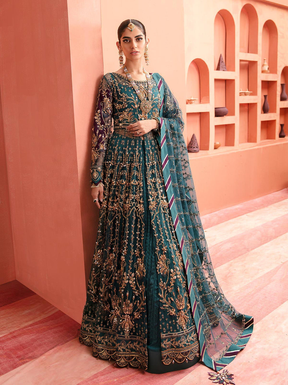 Gulaal | Wedding Formals | AYZEL GL-WS-22V1-27 (PISHWAS AND LEHNGA) -  Gulaal Bridal -  House of Maryam
