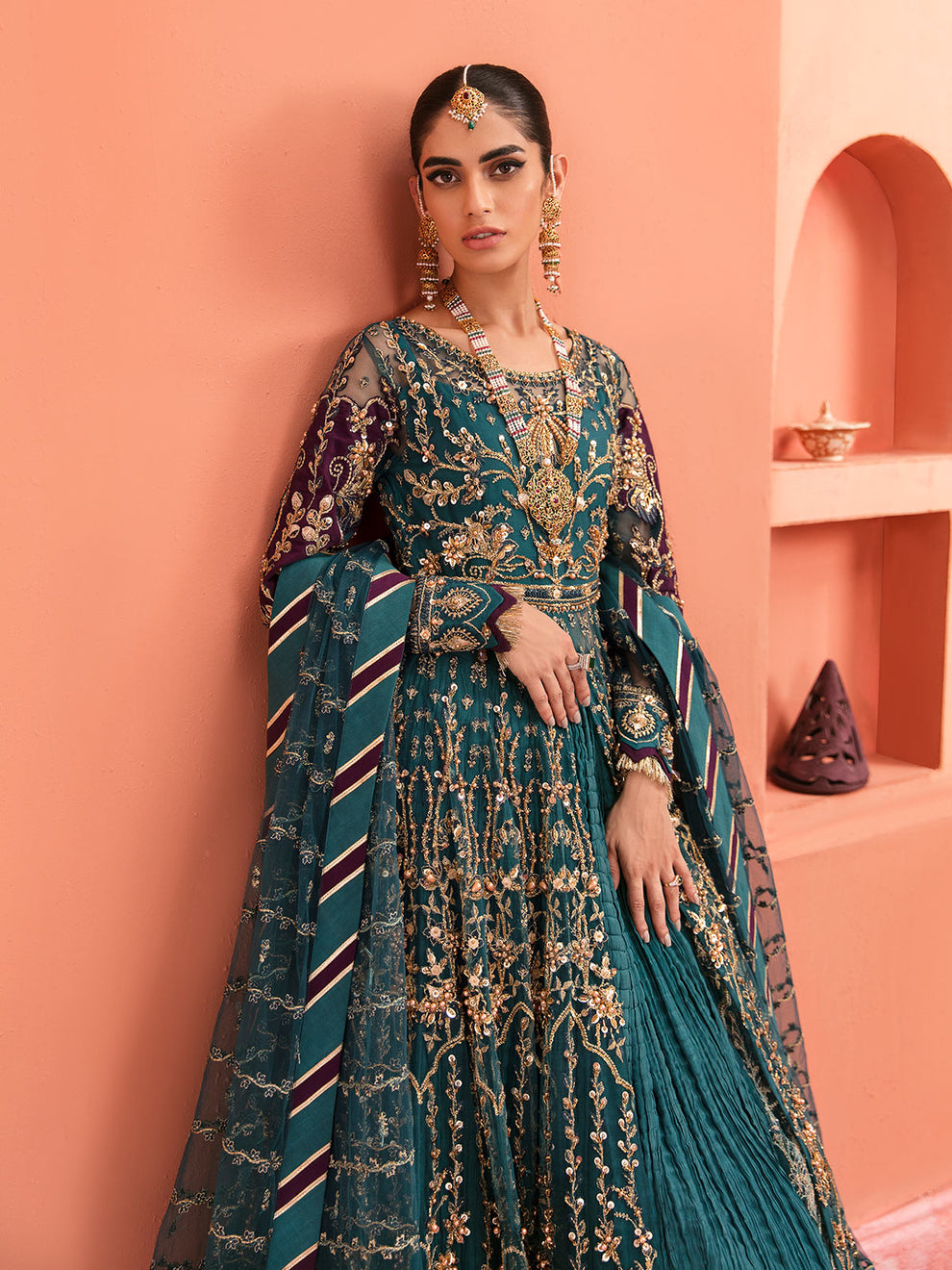 Gulaal | Wedding Formals | AYZEL GL-WS-22V1-27 (PISHWAS AND LEHNGA)