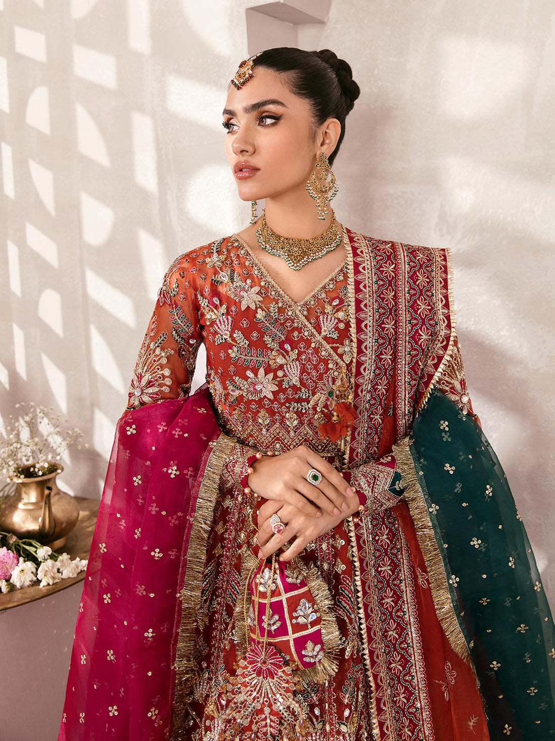 Gulaal | Wedding Formals | ZAIRA GL-WS-22V1-30 (RUST ANGRAKHA)